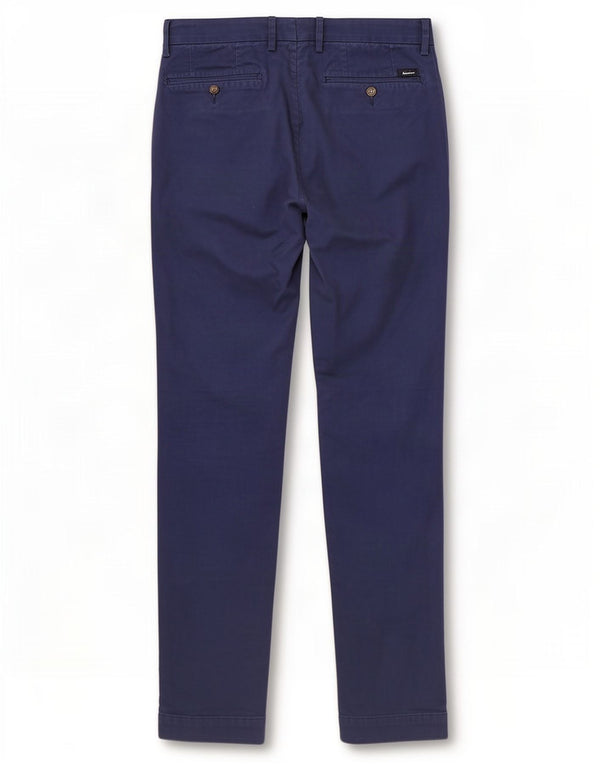 Polo Ralph Lauren Mens Slim Fit Suit Trousers W30 L34 Blue Cotton