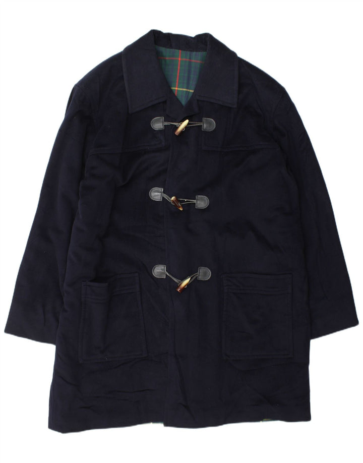 Vintage Mens Duffle Coat UK 44 2XL Navy Blue