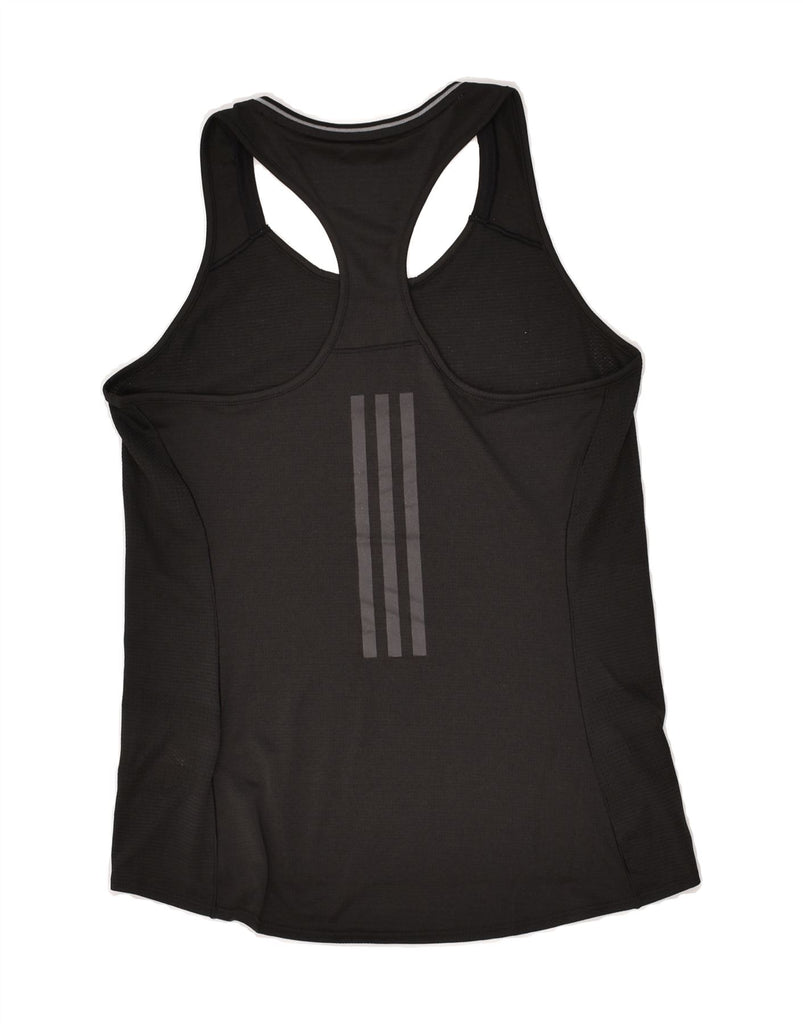 ADIDAS Womens Climalite Vest Top UK 8/10 Small Black Polyester | Vintage Adidas | Thrift | Second-Hand Adidas | Used Clothing | Messina Hembry 