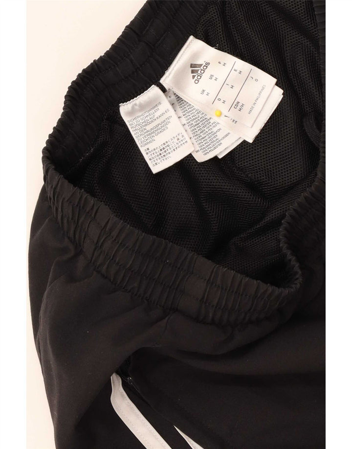 Adidas Mens Tracksuit Trousers Joggers Medium Black Polyester