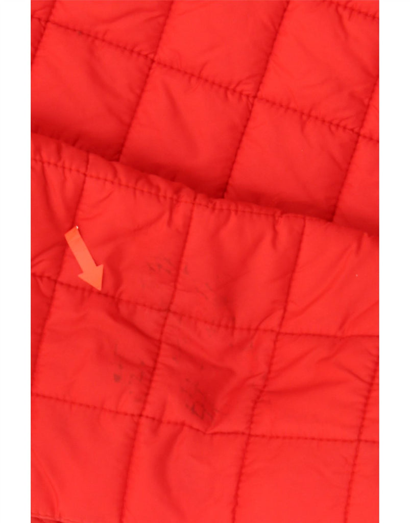 SUPERDRY Womens Hooded Padded Jacket UK 14 Medium Red Nylon Vintage Superdry and Second-Hand Superdry from Messina Hembry 
