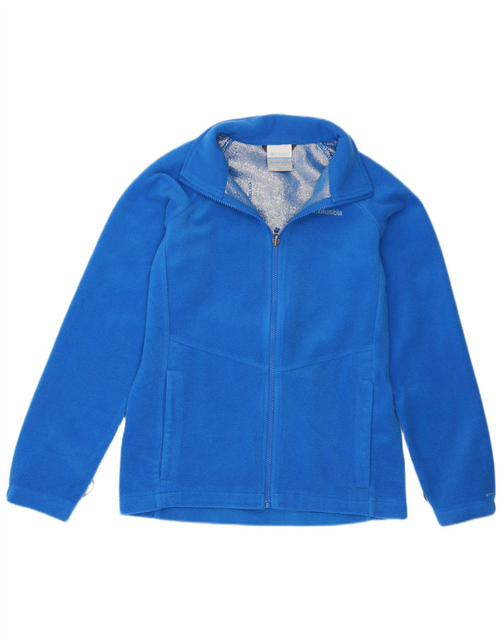 Columbia Girls Interchange Fleece Jacket 13-14 Years Large Blue Polyester