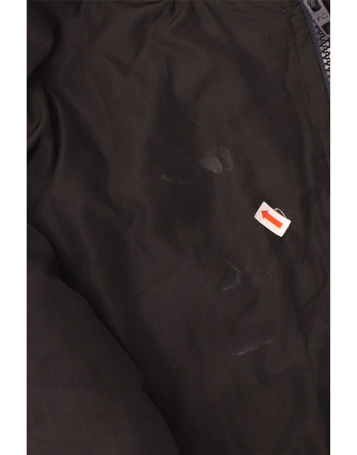 French Connection Mens Bomber Jacket UK 40 Large Black Polyester
