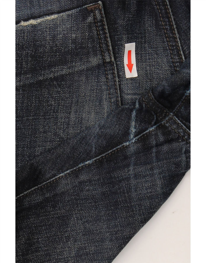 Hugo Boss Mens Straight Jeans W36 L32 Navy Blue