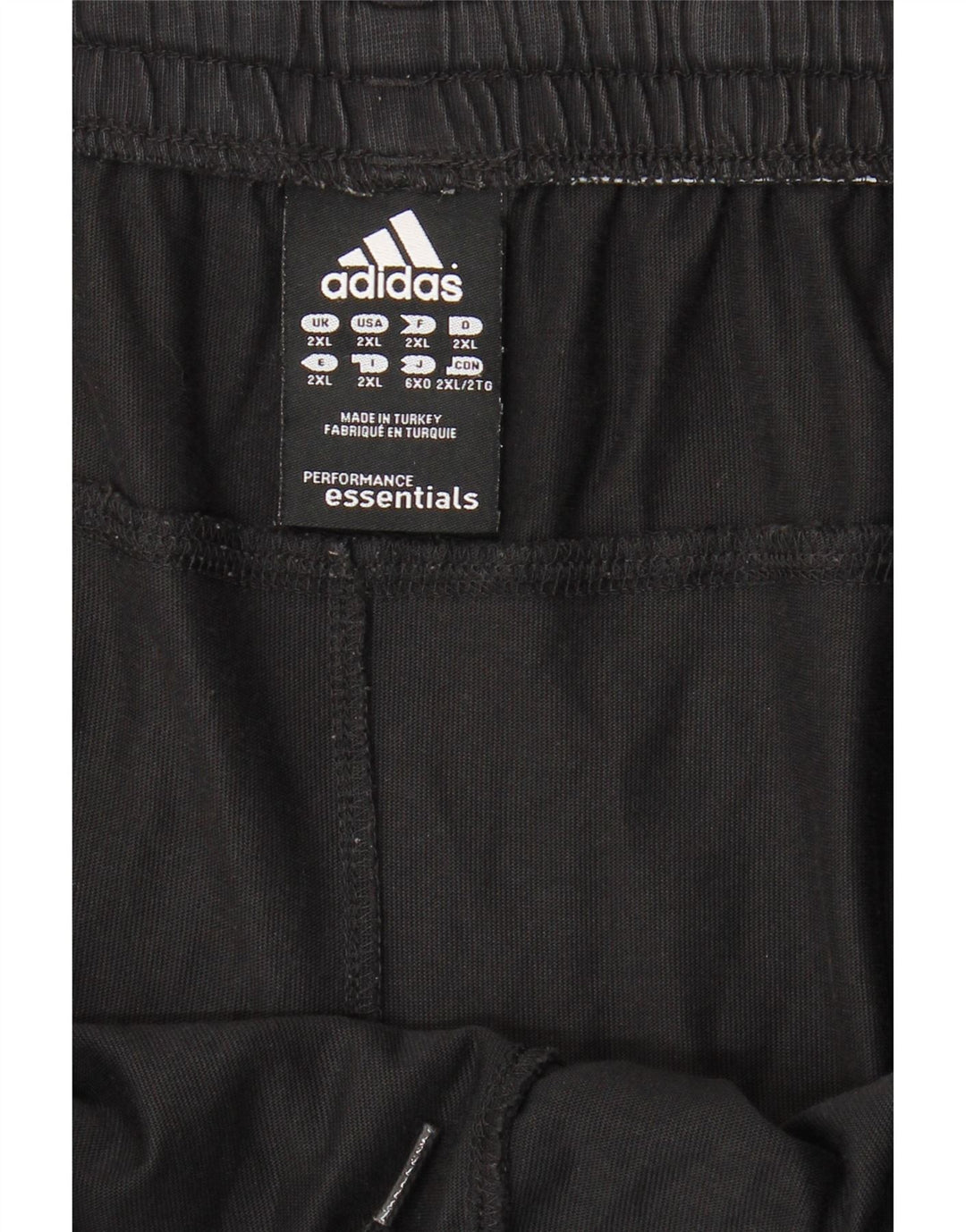 ADIDAS Mens Sport Shorts 2XL  Black Cotton