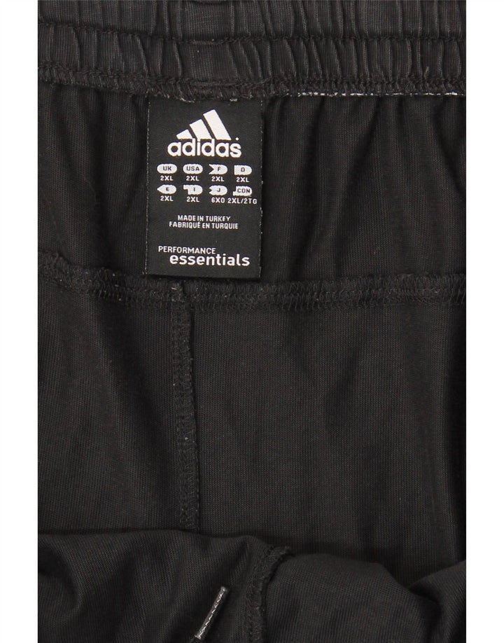ADIDAS Mens Sport Shorts 2XL  Black Cotton