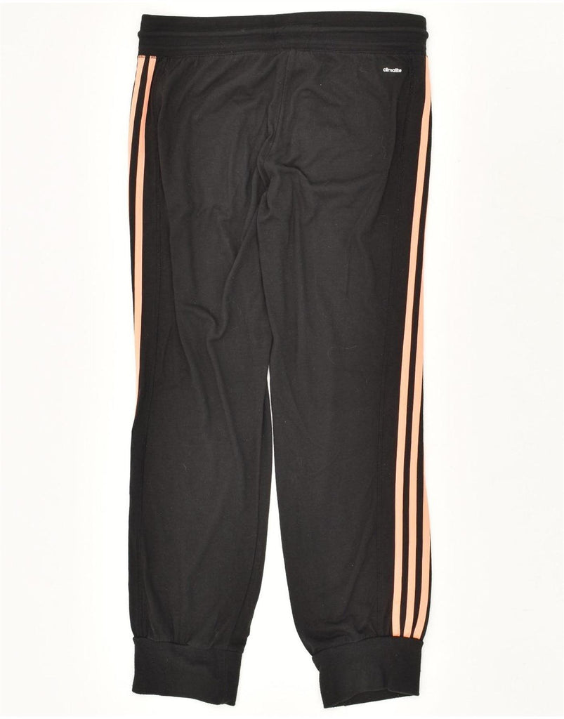 ADIDAS Womens Climalite Tracksuit Trousers Joggers UK 12/14 Medium Black Vintage Adidas and Second-Hand Adidas from Messina Hembry 