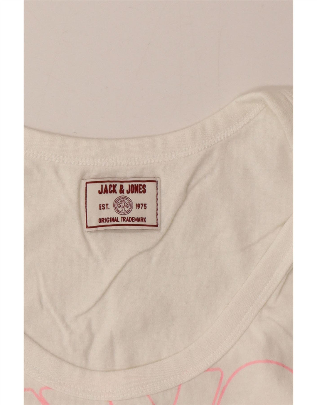 Jack & Jones Mens Graphic Vest Top Small White