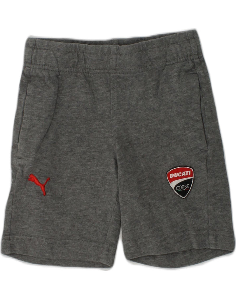 PUMA Baby Boys Graphic Sport Shorts 18-24 Months Grey Cotton | Vintage Puma | Thrift | Second-Hand Puma | Used Clothing | Messina Hembry 