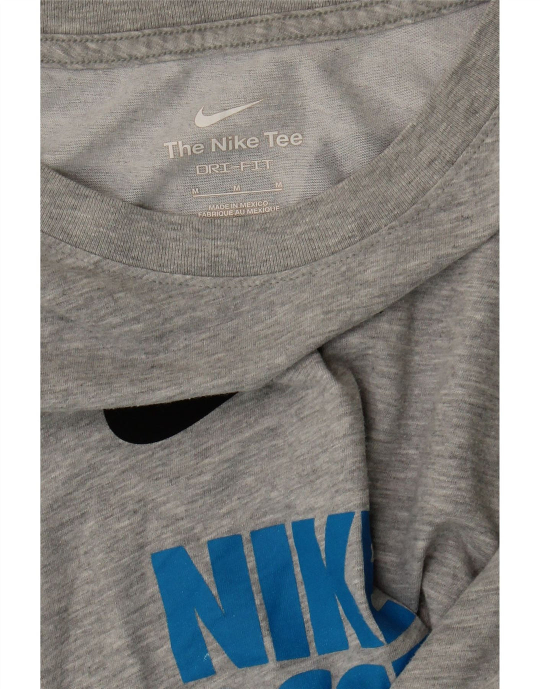 NIKE Womens Graphic T-Shirt Top UK 14 Medium Grey Cotton Vintage Nike and Second-Hand Nike from Messina Hembry 