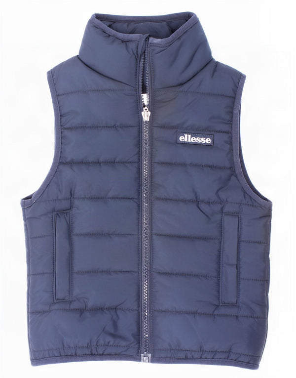 Ellesse Boys Padded Gilet 2-3 Years Navy Blue Polyester