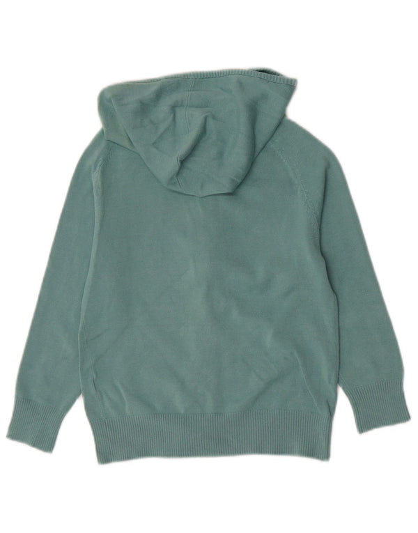 Zara Girls Zip Hoodie Sweater 9-10 Years Small Green Cotton