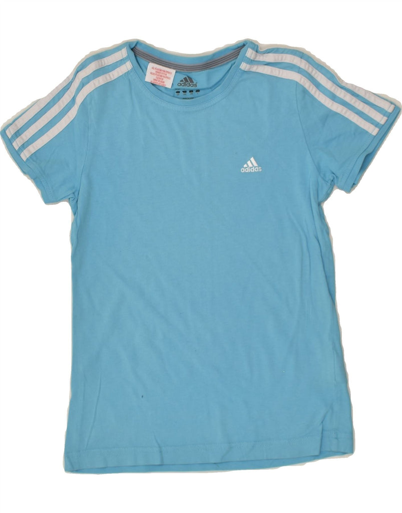 ADIDAS Boys T-Shirt Top 11-12 Years Blue Cotton | Vintage Adidas | Thrift | Second-Hand Adidas | Used Clothing | Messina Hembry 