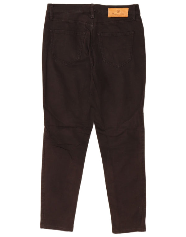 Massimo Dutti Womens Crop Skinny Jeans EU 40 Medium W30 L26 Black