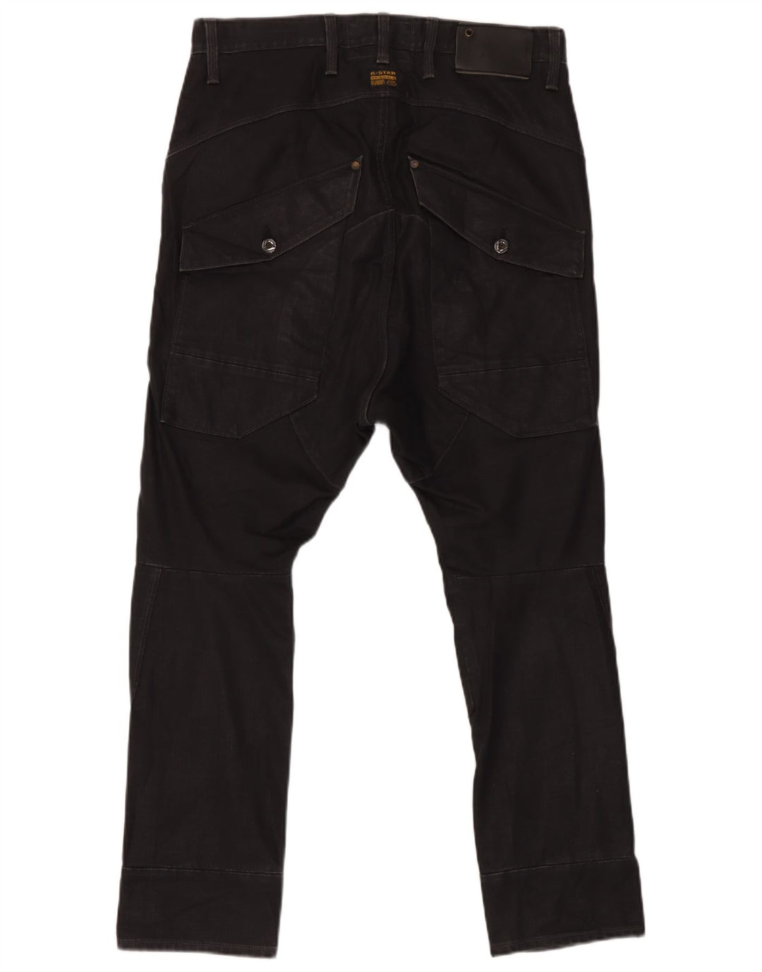 G-Star Mens Slim Cargo Trousers W33 L32 Black Cotton