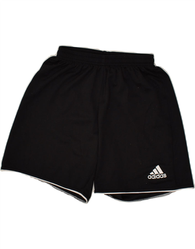 ADIDAS Boys Sport Shorts 6-7 Years Small Black Polyester | Vintage Adidas | Thrift | Second-Hand Adidas | Used Clothing | Messina Hembry 