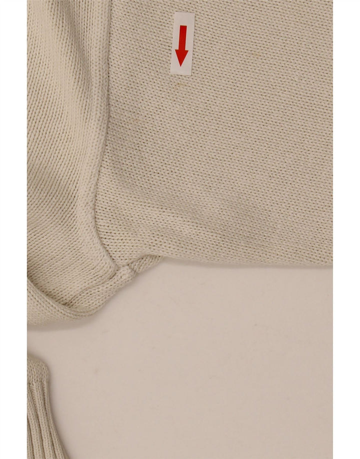 Rosner Womens Graphic Crew Neck Jumper Sweater IT 54 3XL Off White