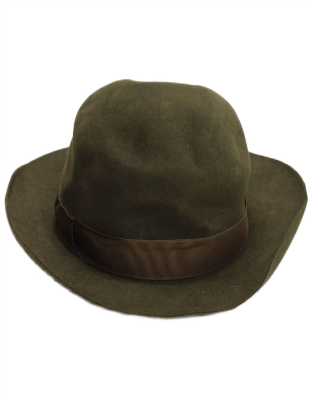Cervo Mens Fedora Hat Medium Khaki Classic