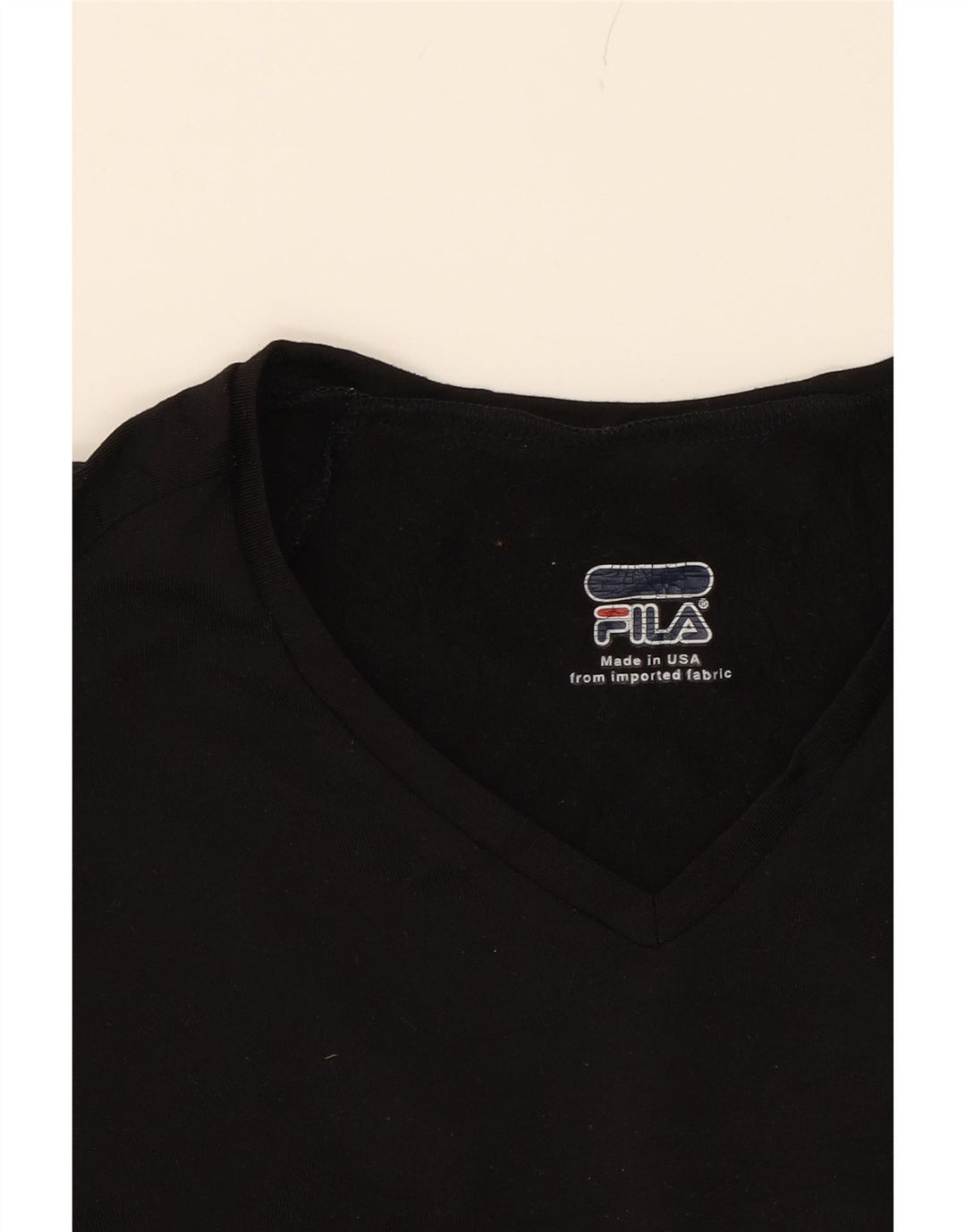FILA Girls Top 3/4 Sleeve 11-12 Years Black Vintage Fila and Second-Hand Fila from Messina Hembry 