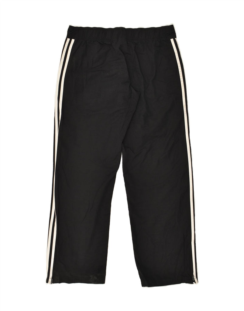 ADIDAS Womens Tracksuit Trousers UK 12 Medium Black Cotton | Vintage Adidas | Thrift | Second-Hand Adidas | Used Clothing | Messina Hembry 