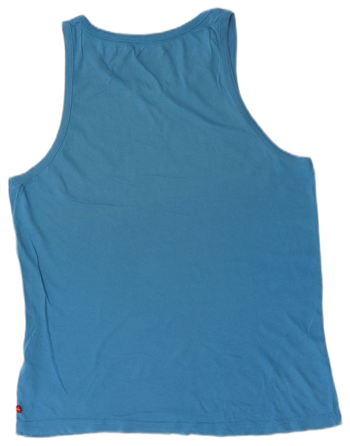 O'Neill Mens Regular Fit Graphic Vest Top Medium Blue Cotton