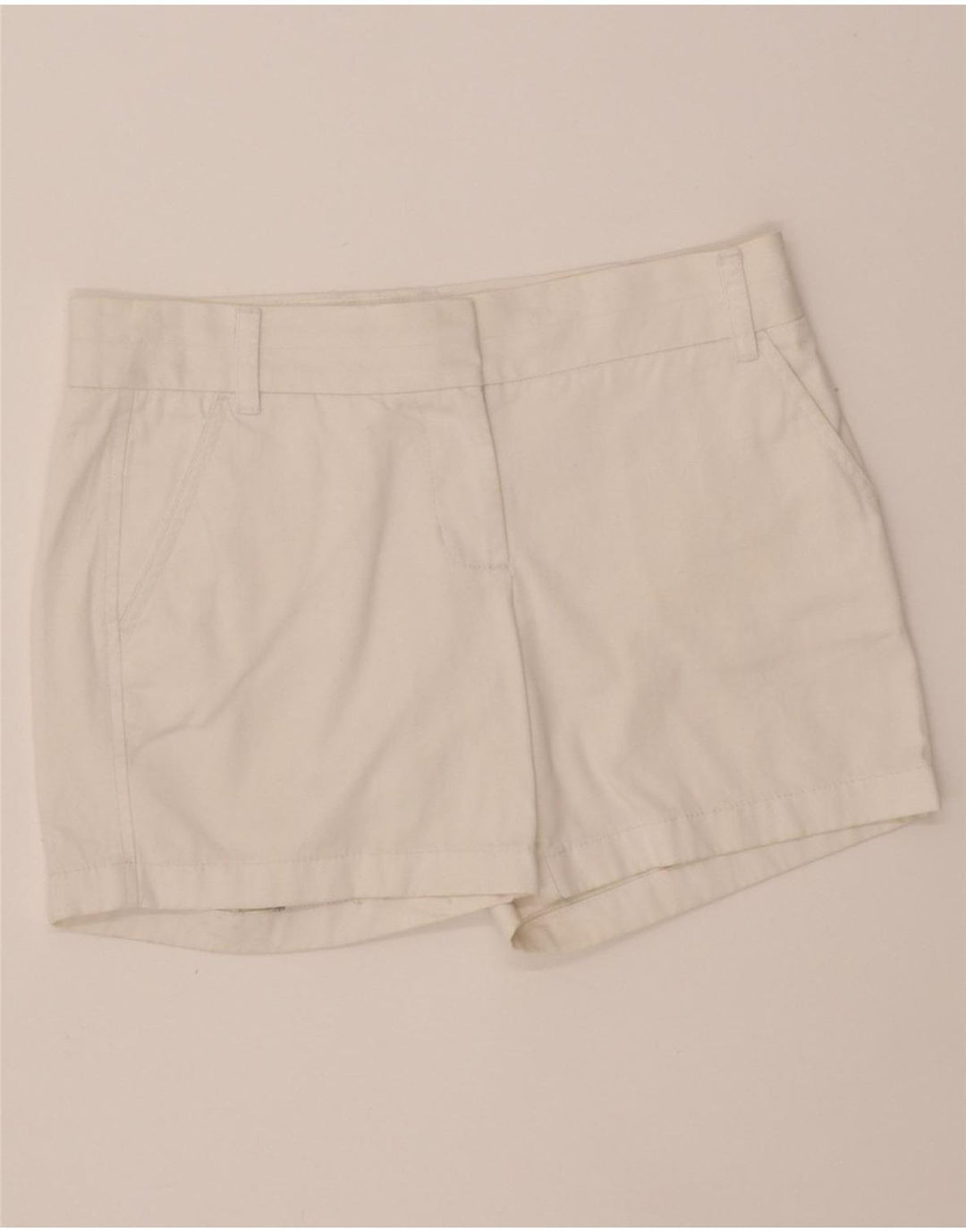 J. CREW Womens Chino Shorts US 2 XS W30  White Cotton Vintage J. Crew and Second-Hand J. Crew from Messina Hembry 