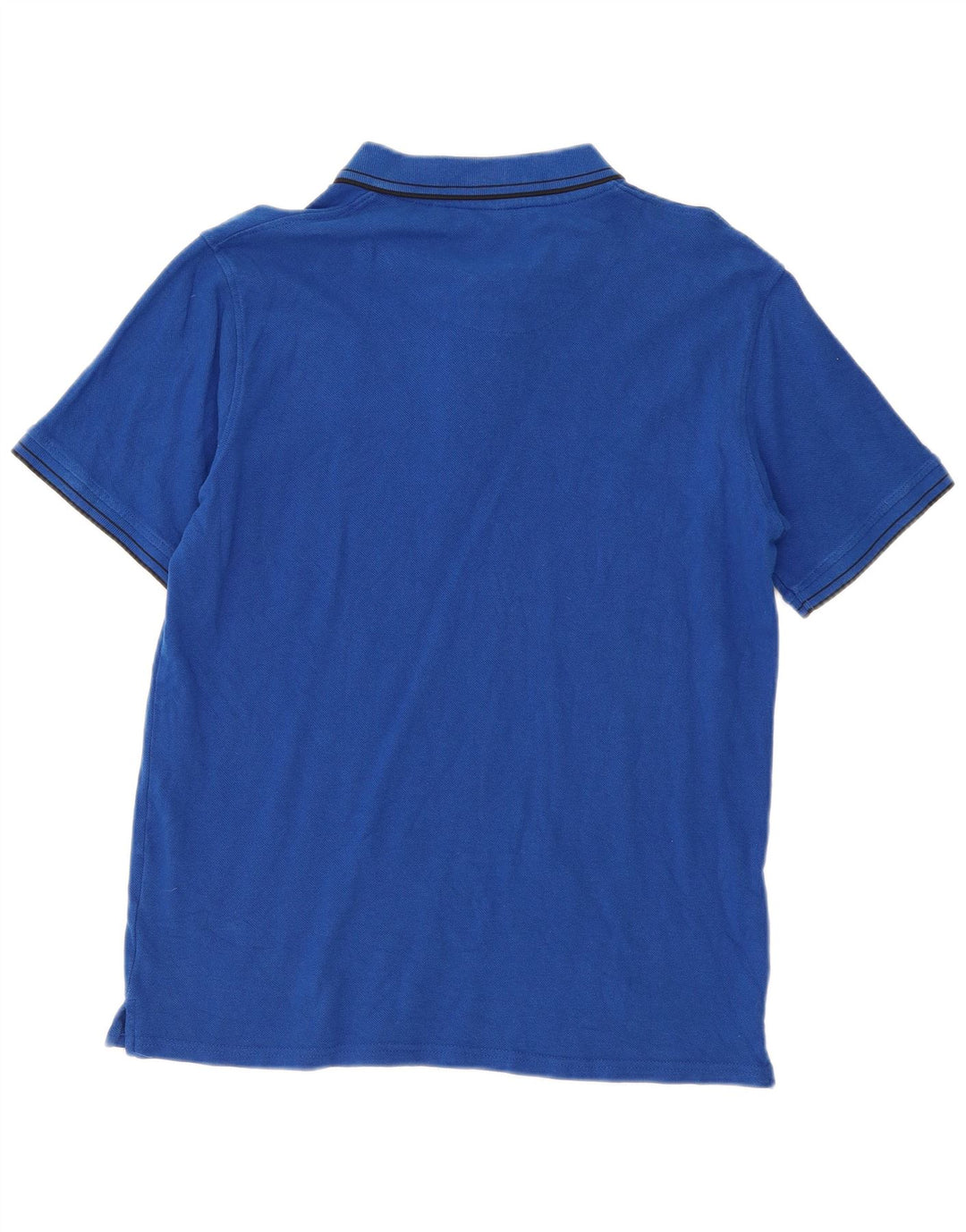 Lyle & Scott Mens Polo Shirt 2XL Blue Striped Cotton