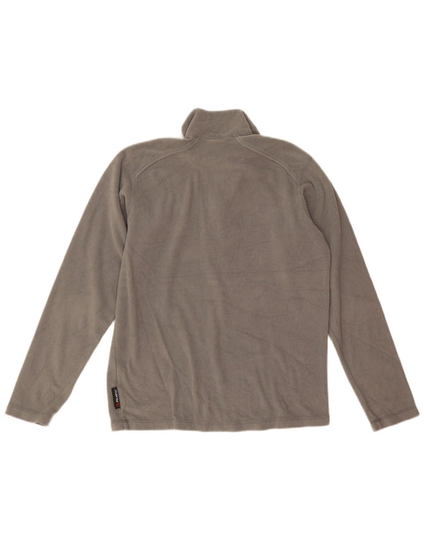 Helly Hansen Mens Zip Neck Fleece Jumper Small Grey Polyester