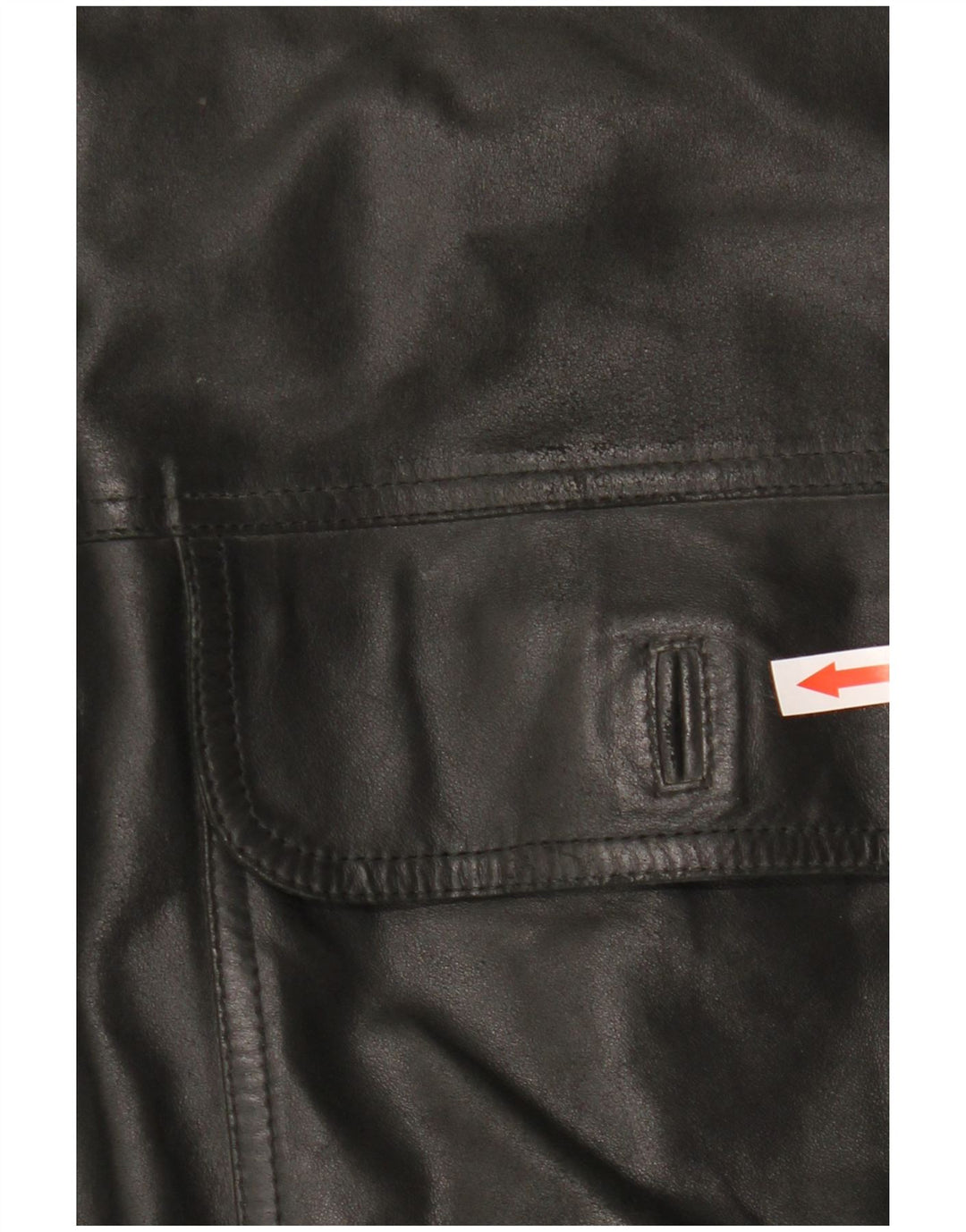 Vintage Mens Leather Jacket IT 48 Medium Black