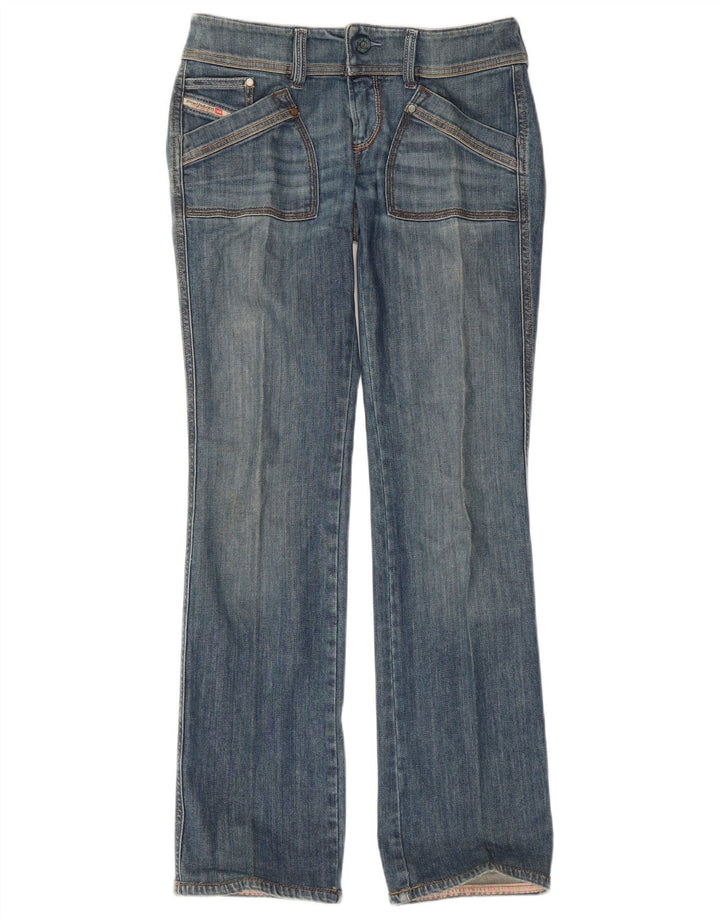 Diesel Womens Reckfly Bootcut Jeans W27 L32 Blue Cotton