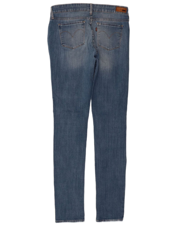 Levi's Womens Slight Curve Modern Rise Skinny Jeans W30 L34 Blue Cotton