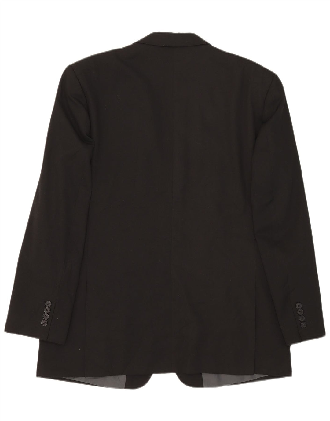Marks & Spencer Mens 2 Button Blazer Jacket UK 42 Large Black Polyester