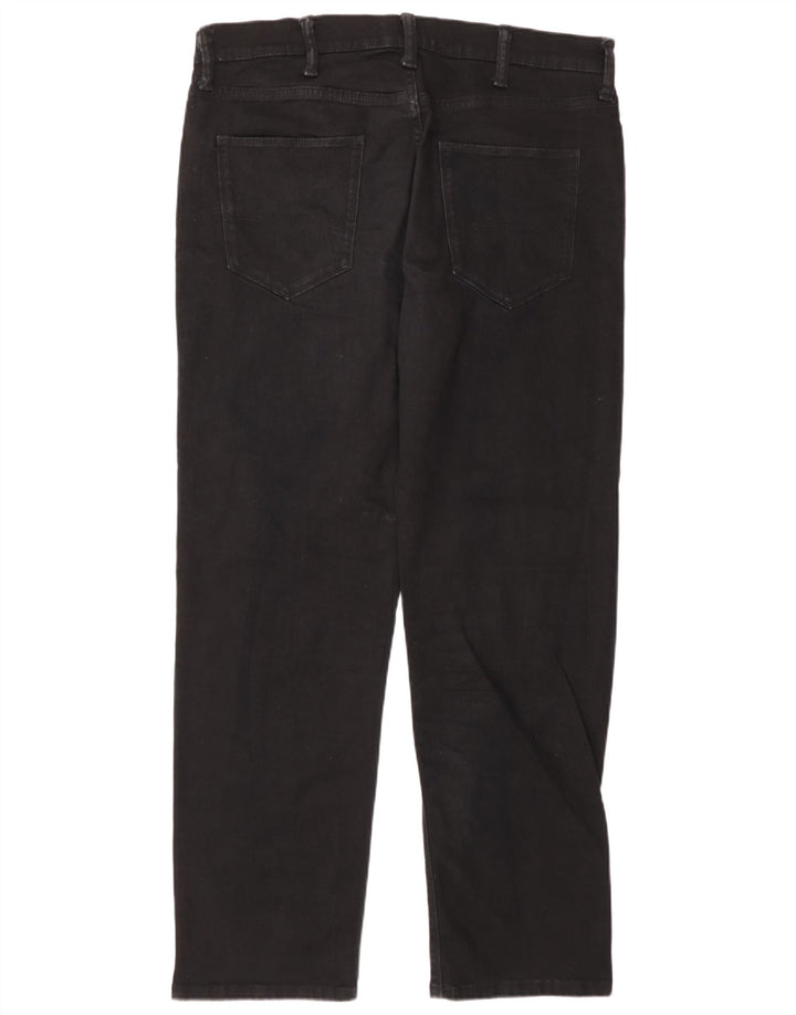 Marks & Spencer Mens Straight Jeans W36 L31 Black Cotton