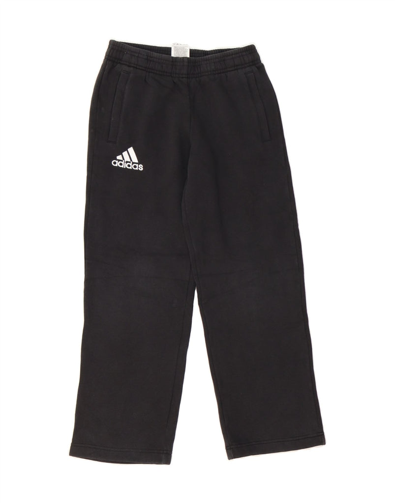ADIDAS Boys Tracksuit Trousers 9-10 Years  Black Cotton Vintage Adidas and Second-Hand Adidas from Messina Hembry 