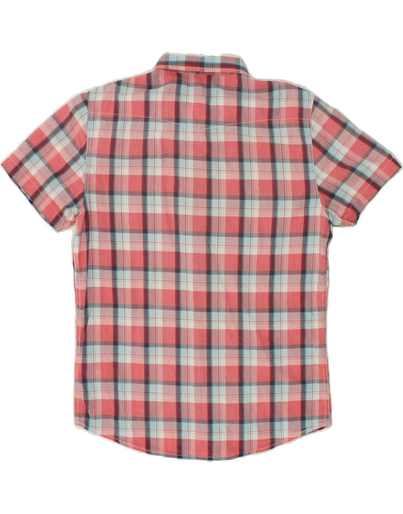 LEE Mens Short Sleeve Shirt Medium Red Check Cotton | Vintage Lee | Thrift | Second-Hand Lee | Used Clothing | Messina Hembry 