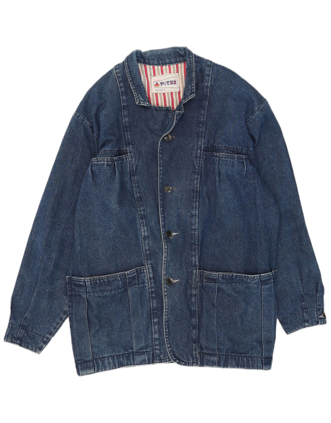 Vintage Mens Denim Jacket UK 42 XL Blue