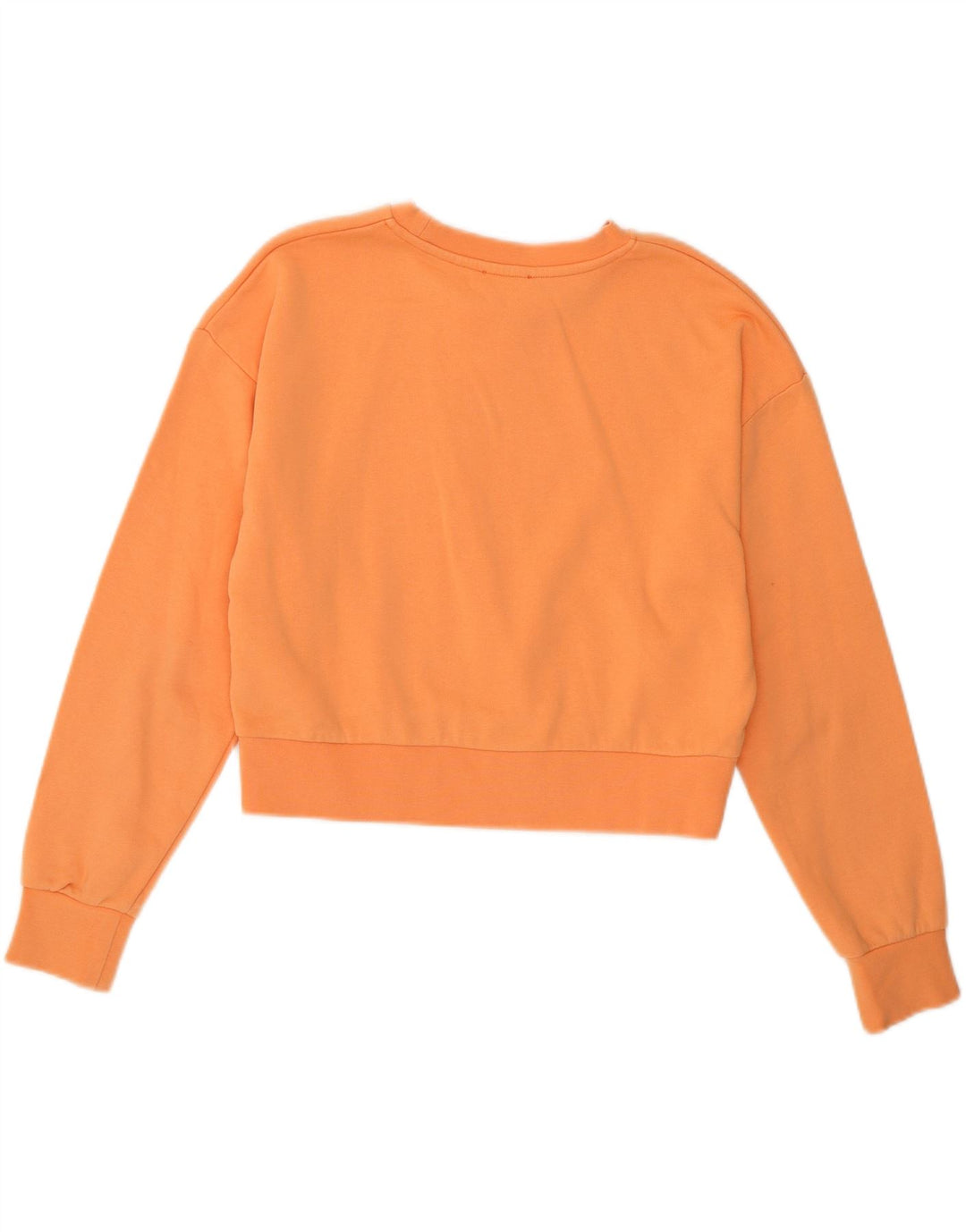 Diesel Girls Graphic Crop Sweatshirt Jumper 11-12 Years Orange Cotton