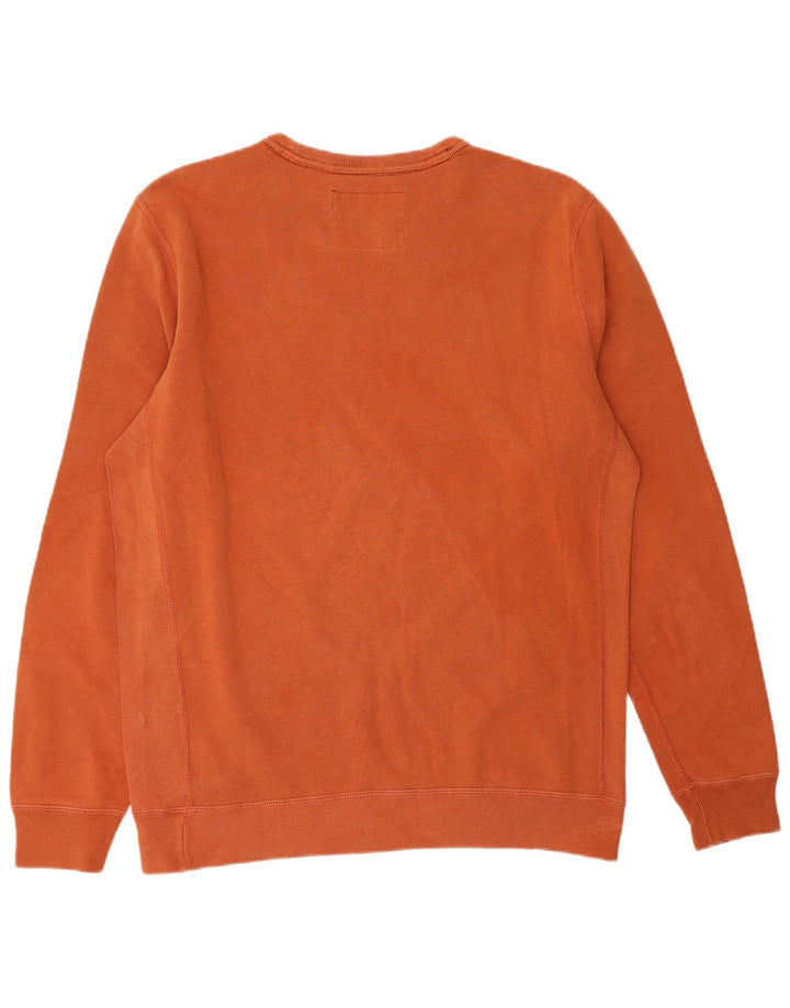 ABERCROMBIE & FITCH Mens Sweatshirt Jumper Medium Orange Cotton