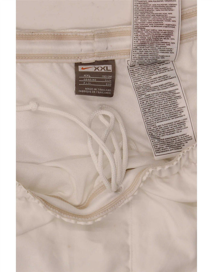 Nike Mens Sport Shorts 2XL White Polyester