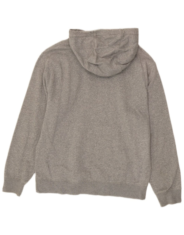 Nike Mens Hoodie Jumper Medium Grey Flecked Cotton