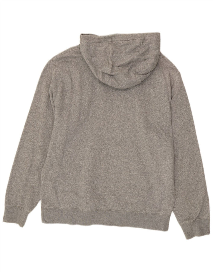 Nike Mens Hoodie Jumper Medium Grey Flecked Cotton