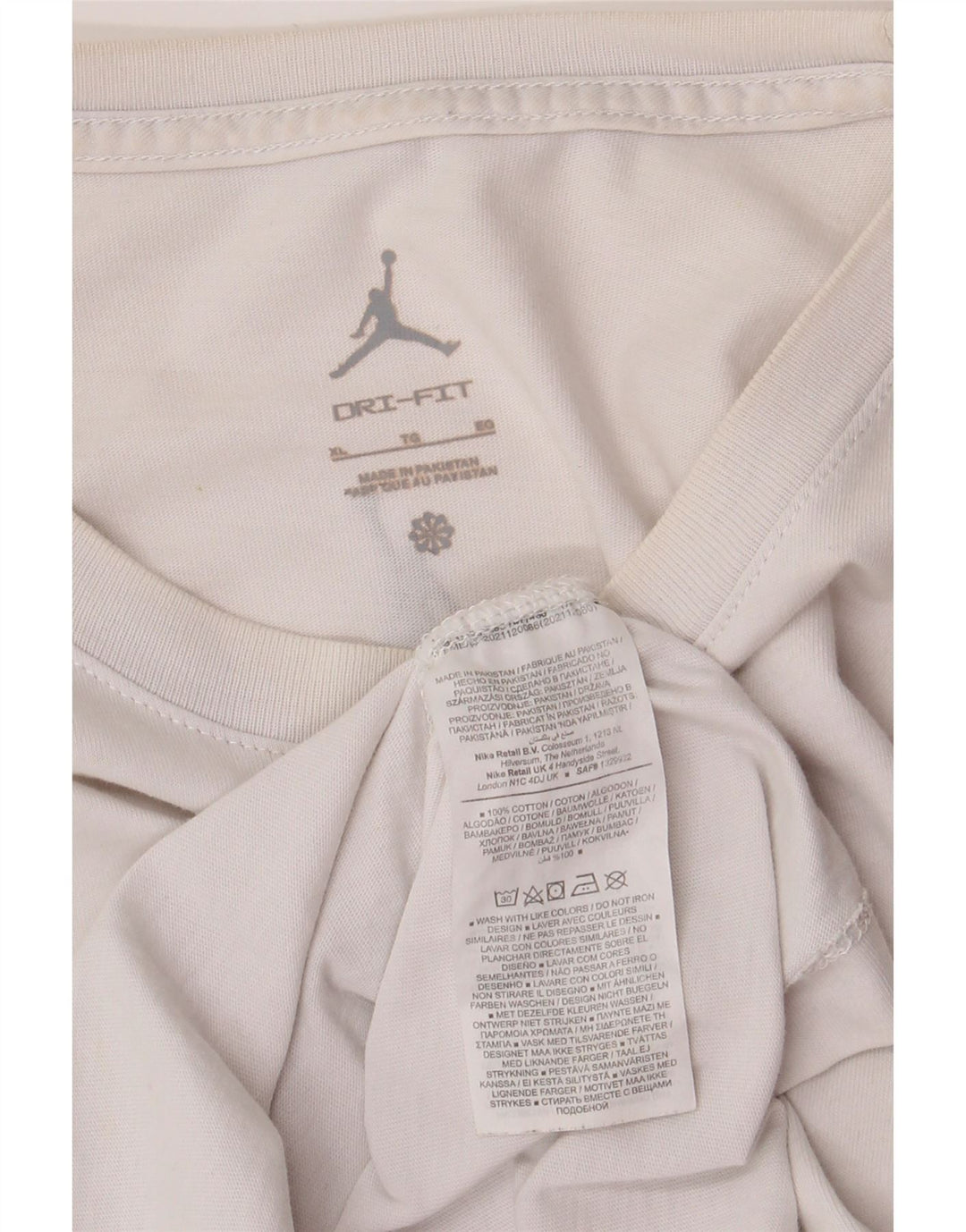 Jordan Mens Graphic T-Shirt Top XL White Cotton