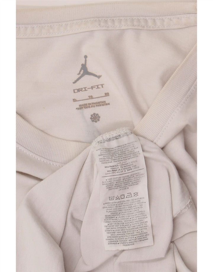Jordan Mens Graphic T-Shirt Top XL White Cotton