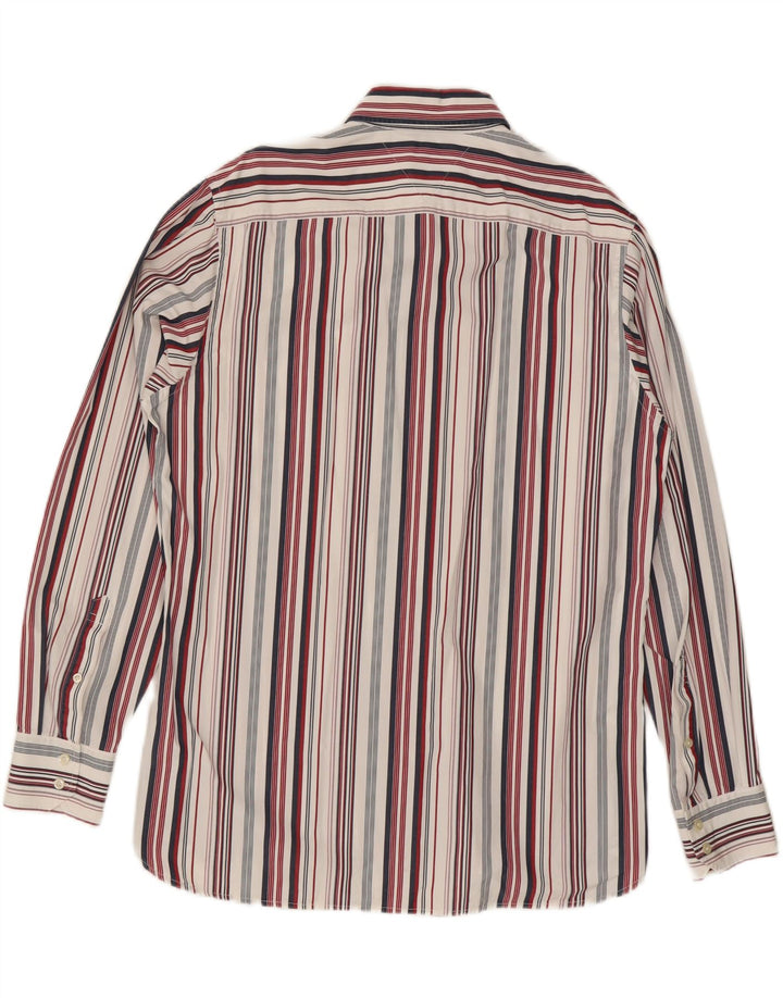 Tommy Hilfiger Mens Shirt Large Multicoloured Striped Cotton