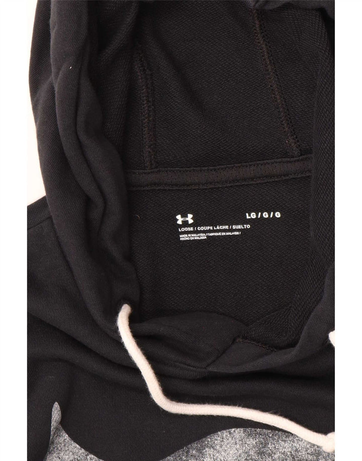 Under Armour Mens Graphic Hoodie Jumper Large Black