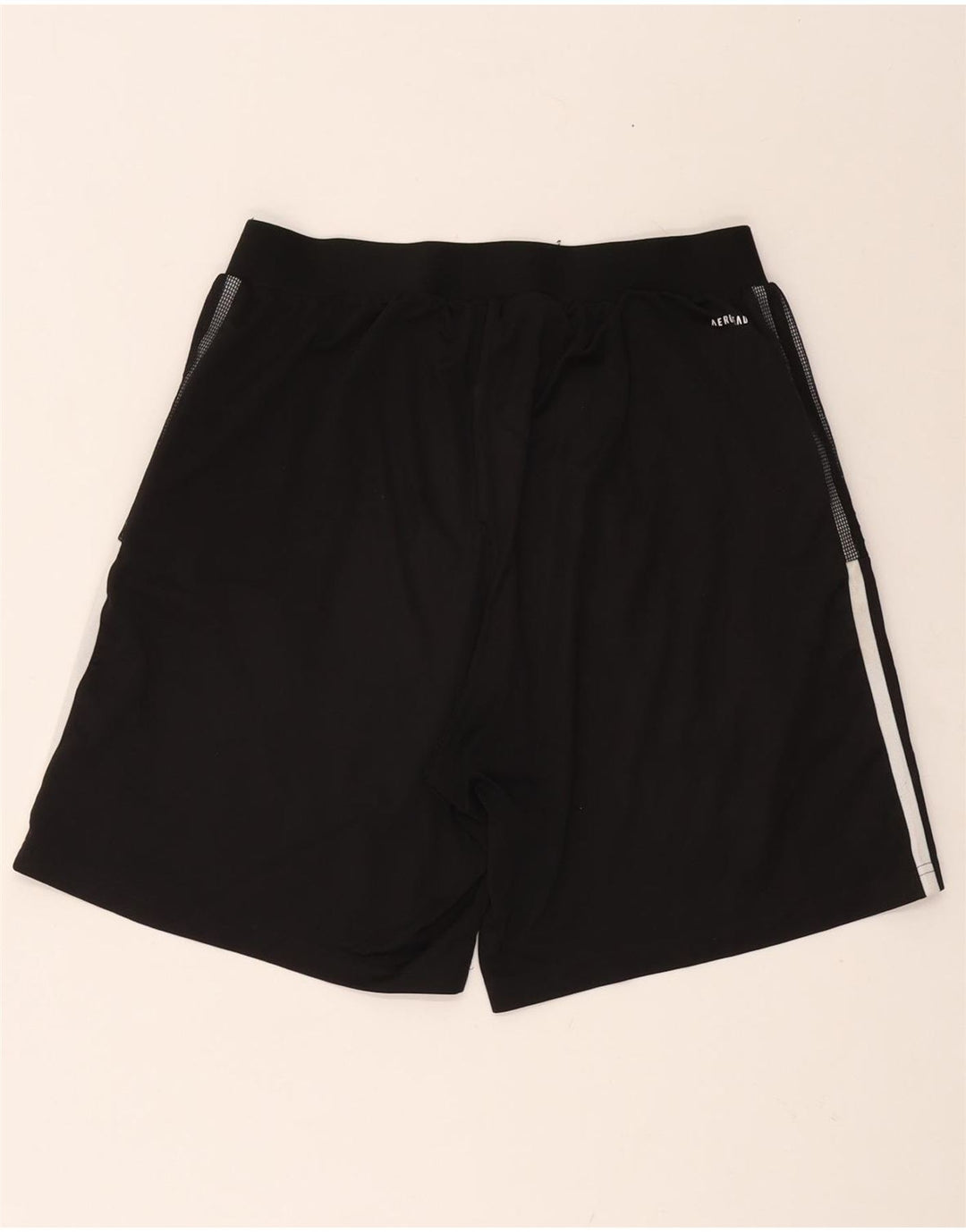 ADIDAS Mens Aeroready Graphic Sport Shorts Large  Black Polyester
