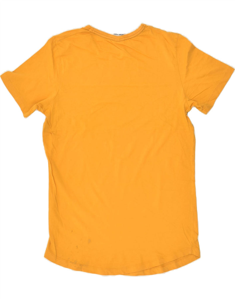 JACK & JONES Mens Graphic T-Shirt Top Small Yellow Cotton | Vintage Jack & Jones | Thrift | Second-Hand Jack & Jones | Used Clothing | Messina Hembry 