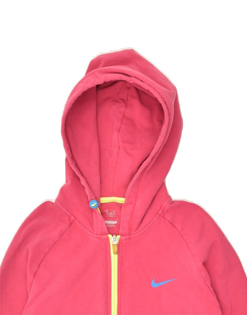 ADIDAS Womens Zip Hoodie Sweater UK 10 Small Pink Cotton | Vintage Adidas | Thrift | Second-Hand Adidas | Used Clothing | Messina Hembry 