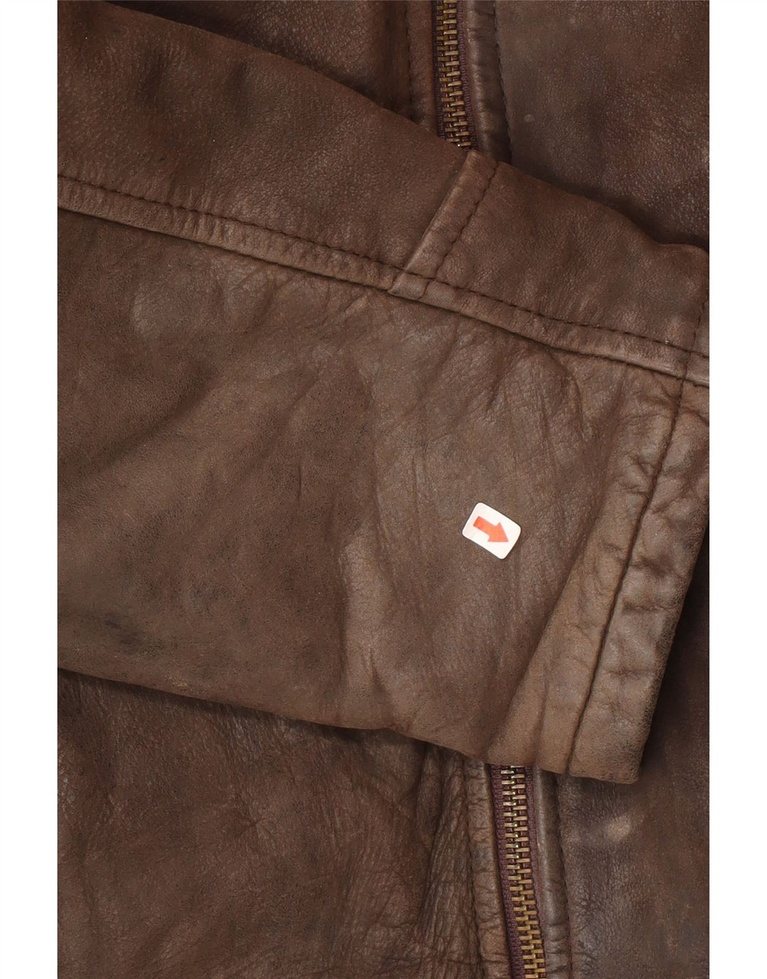 Vintage Mens Leather Jacket UK 38 Medium Brown Leather