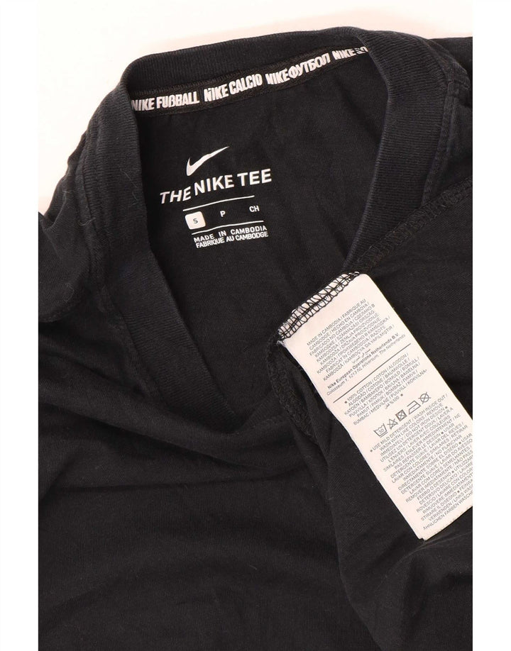 Nike Mens T-Shirt Top Small Black Cotton